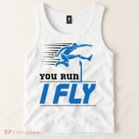 Hurdles Track And Field Hurdler Hurdle Runner You Run I Fly Tank Top thumb 2