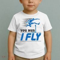Hurdles Track And Field Hurdler Hurdle Runner You Run I Fly Toddler T-Shirt thumb 2