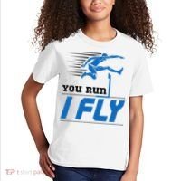 Hurdles Track And Field Hurdler Hurdle Runner You Run I Fly Kids T-Shirt thumb 2