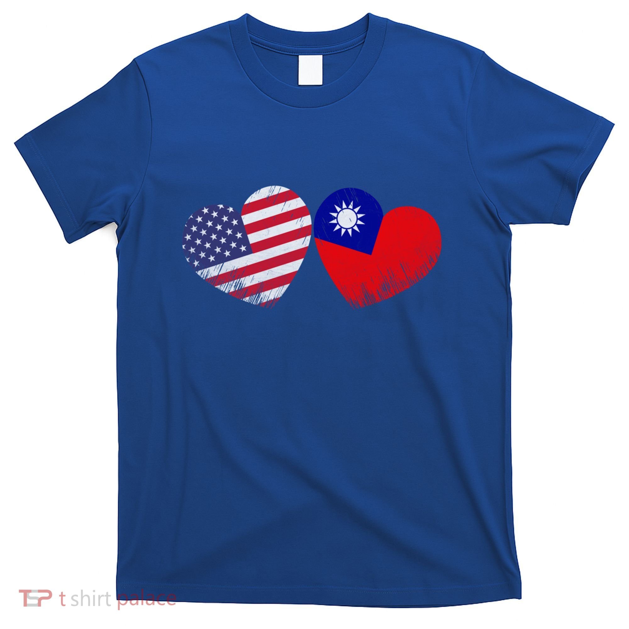 Heart Taiwanese American Flag Patriotic Family Heritage Gift T-Shirt
