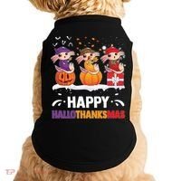 Happy Thanksmas Axolotl Doggie Tank thumb 0