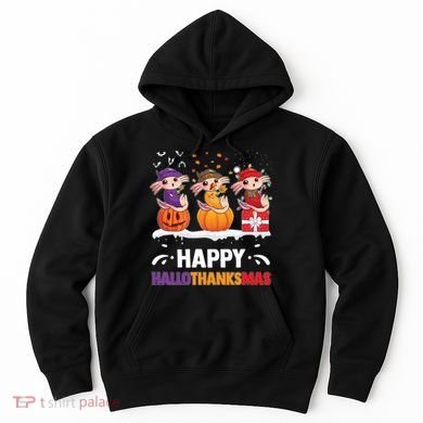 Happy Thanksmas Axolotl Hoodie