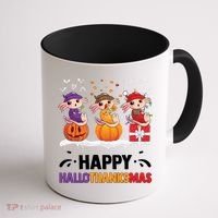 Happy Thanksmas Axolotl Coffee Mug thumb 1