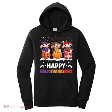 Happy Thanksmas Axolotl Women's Hoodie