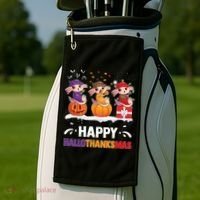 Happy Thanksmas Axolotl Golf Towel thumb 2
