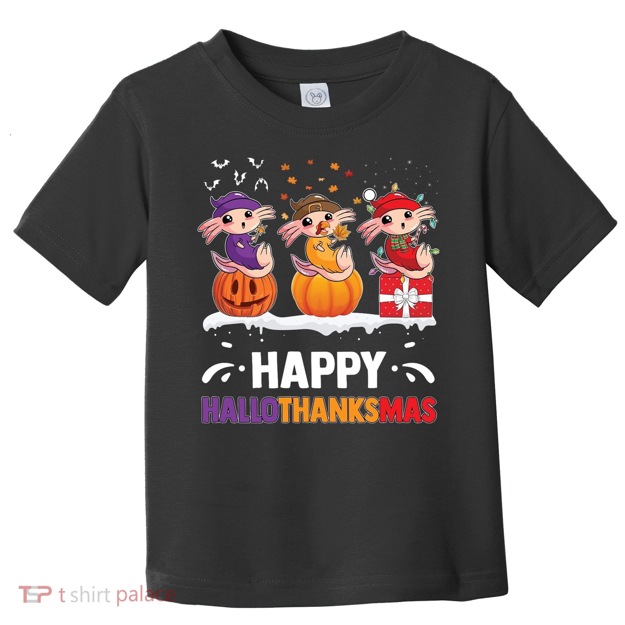 Happy Thanksmas Axolotl Toddler T-Shirt