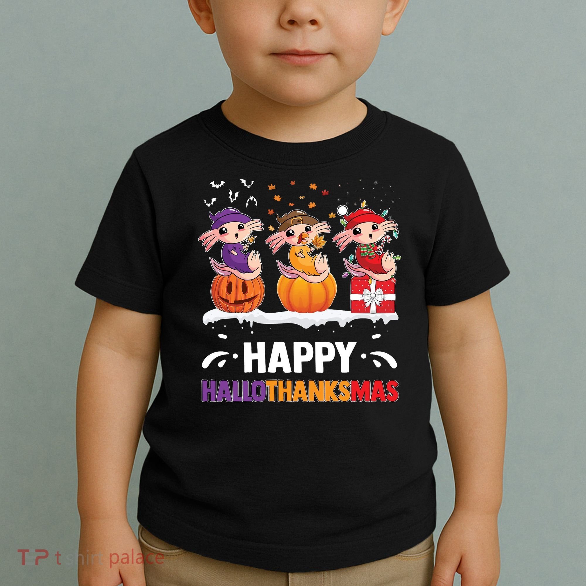 Happy Thanksmas Axolotl Toddler T-Shirt