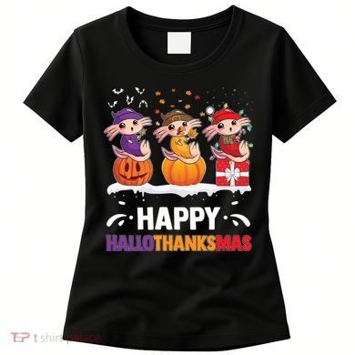 Happy Thanksmas Axolotl Women's T-Shirt
