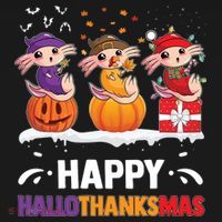 Happy Thanksmas Axolotl Tote Bag thumb 4