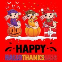 Happy Thanksmas Axolotl Santa Hat thumb 1