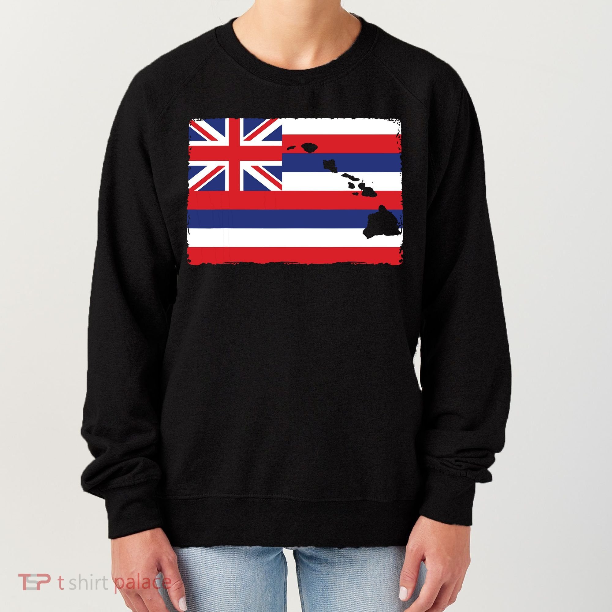 Hawaii The Aloha State Flag By Hawaii Nei All Day Women's Sweatshirt