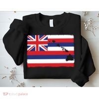 Hawaii The Aloha State Flag By Hawaii Nei All Day Sweatshirt thumb 2
