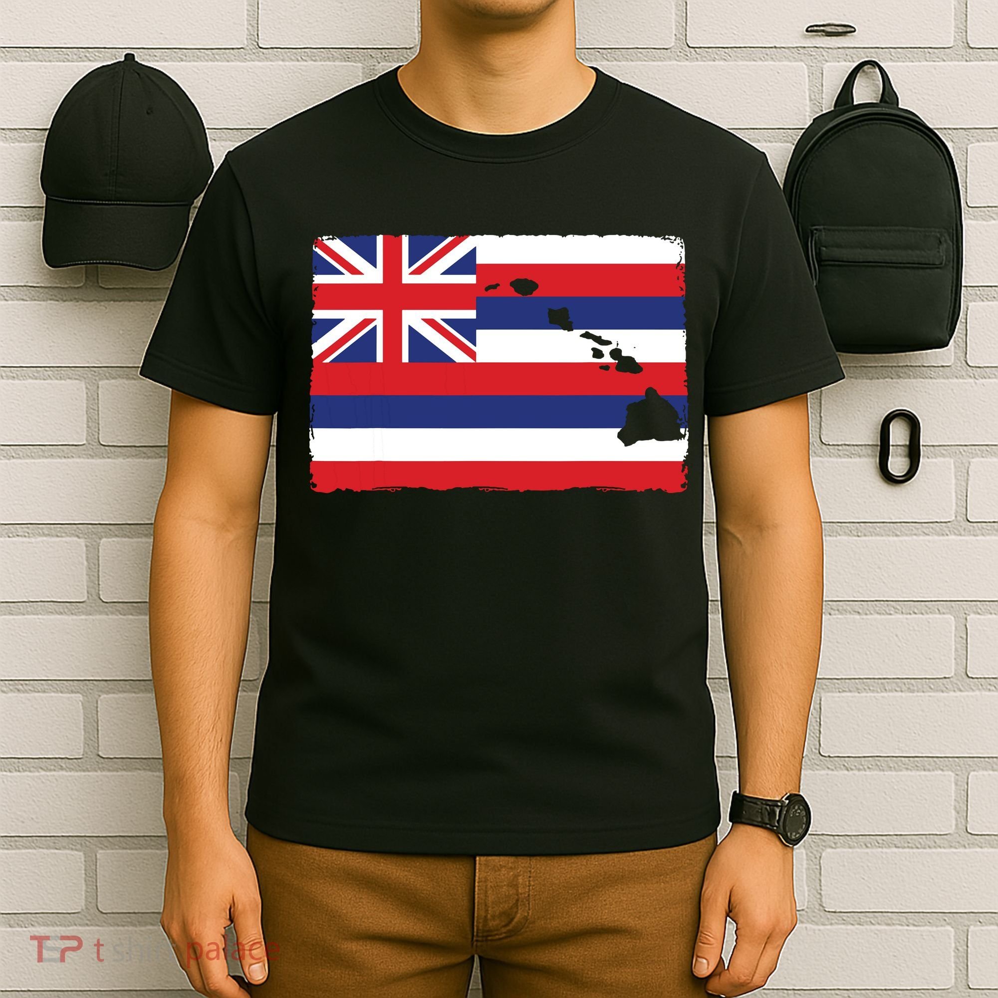 Hawaii The Aloha State Flag By Hawaii Nei All Day T-Shirt