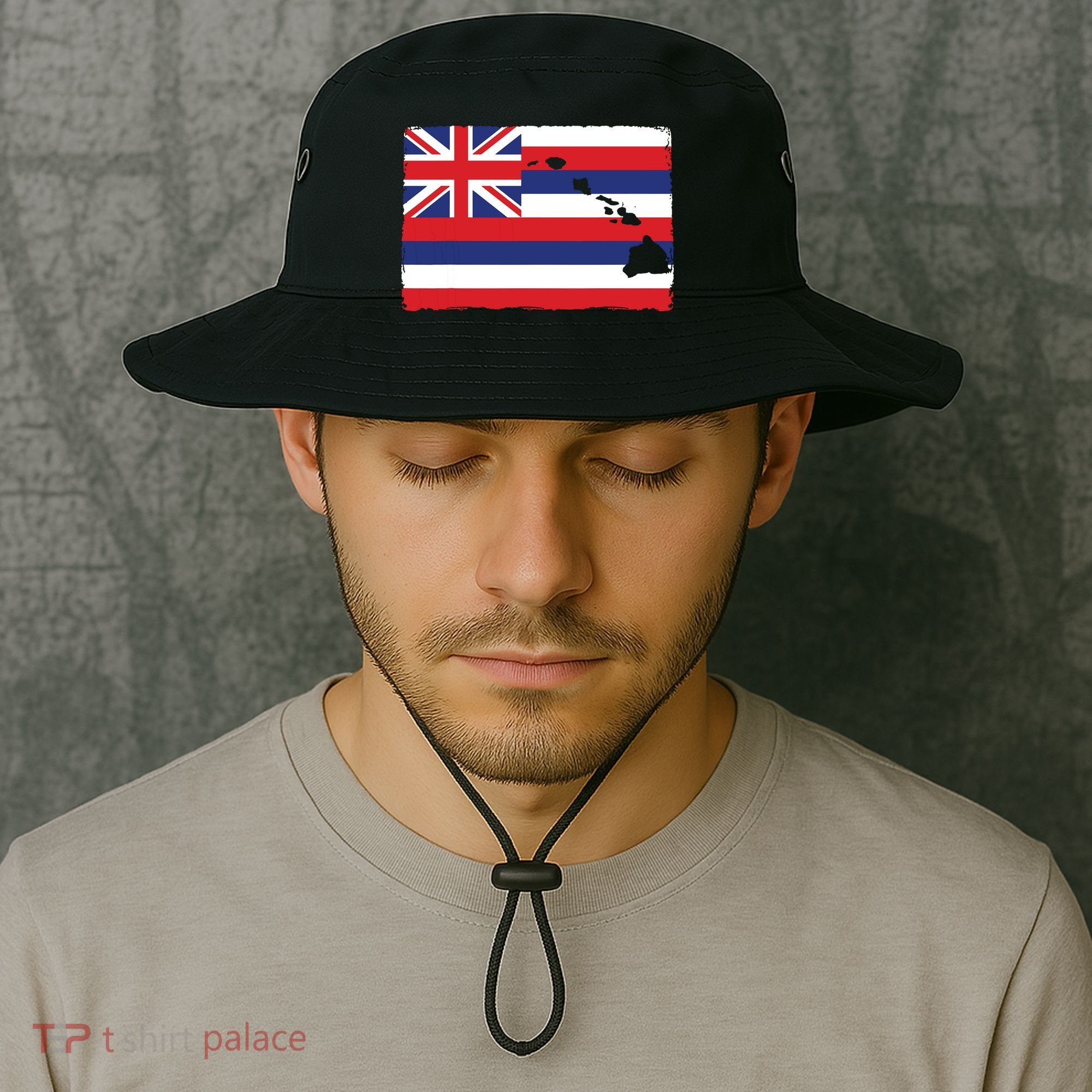 Hawaii The Aloha State Flag By Hawaii Nei All Day Bucket Hat