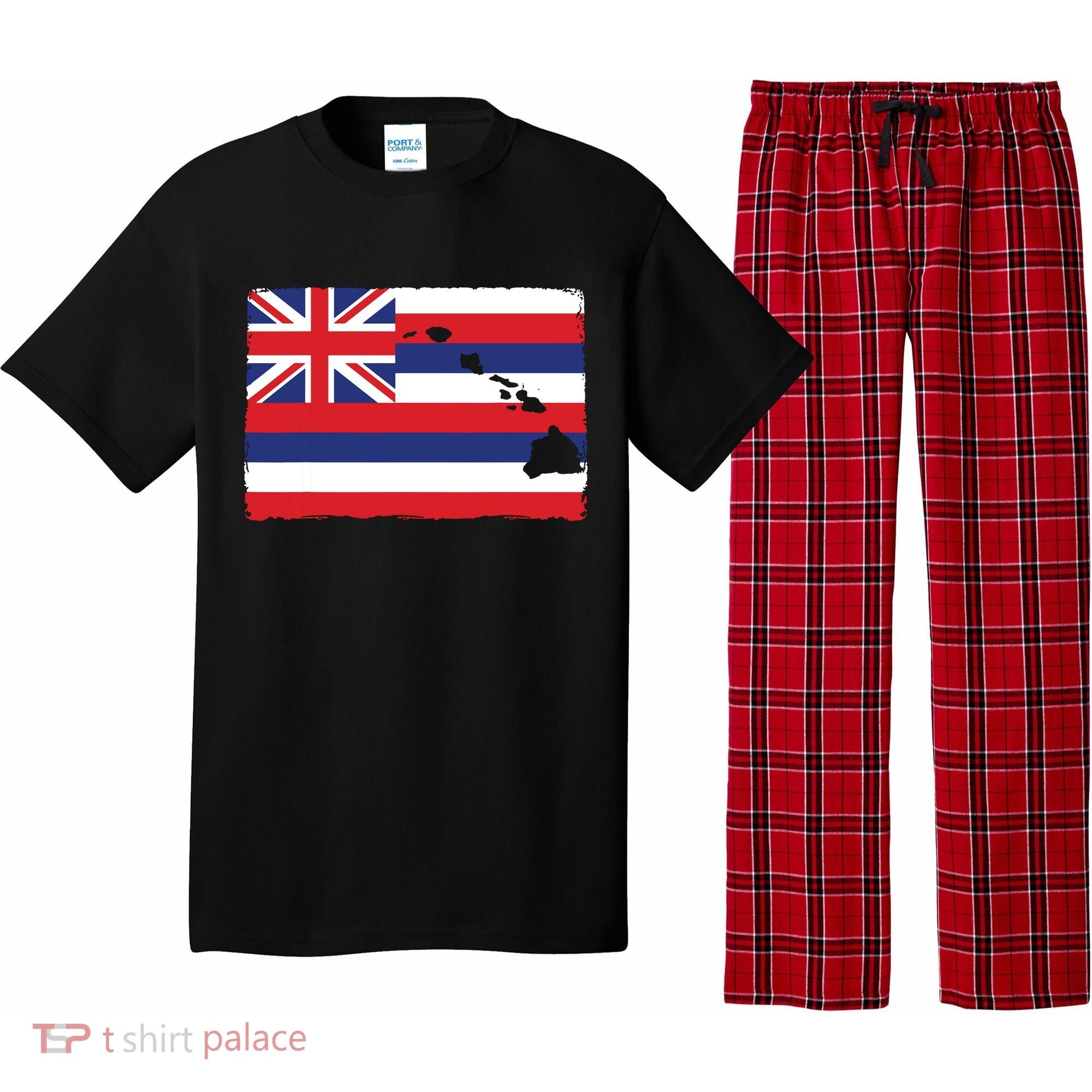 Hawaii The Aloha State Flag By Hawaii Nei All Day Pajama Set