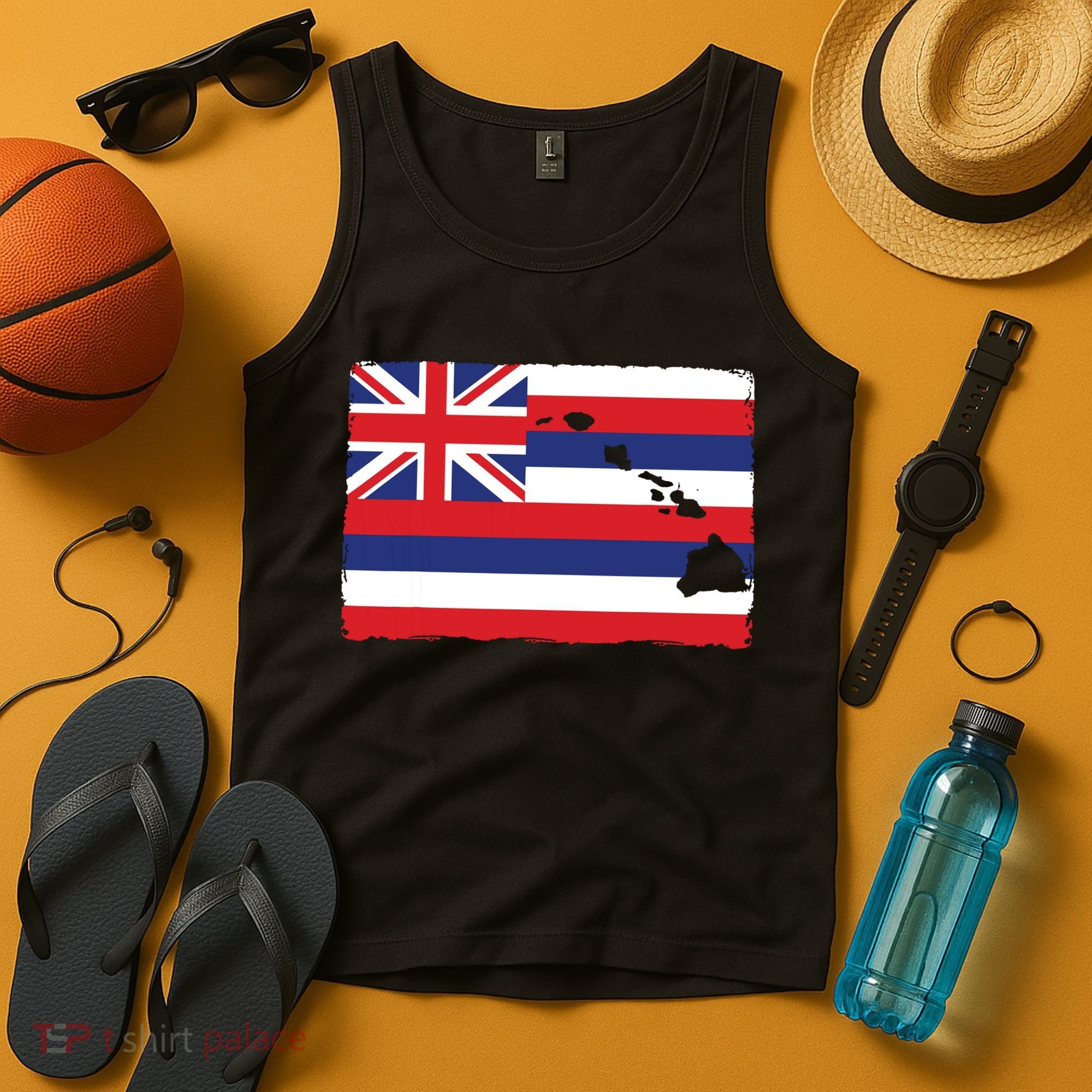 Hawaii The Aloha State Flag By Hawaii Nei All Day Tank Top
