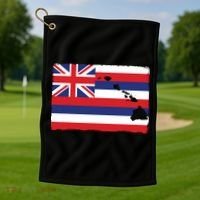 Hawaii The Aloha State Flag By Hawaii Nei All Day Golf Towel thumb 1