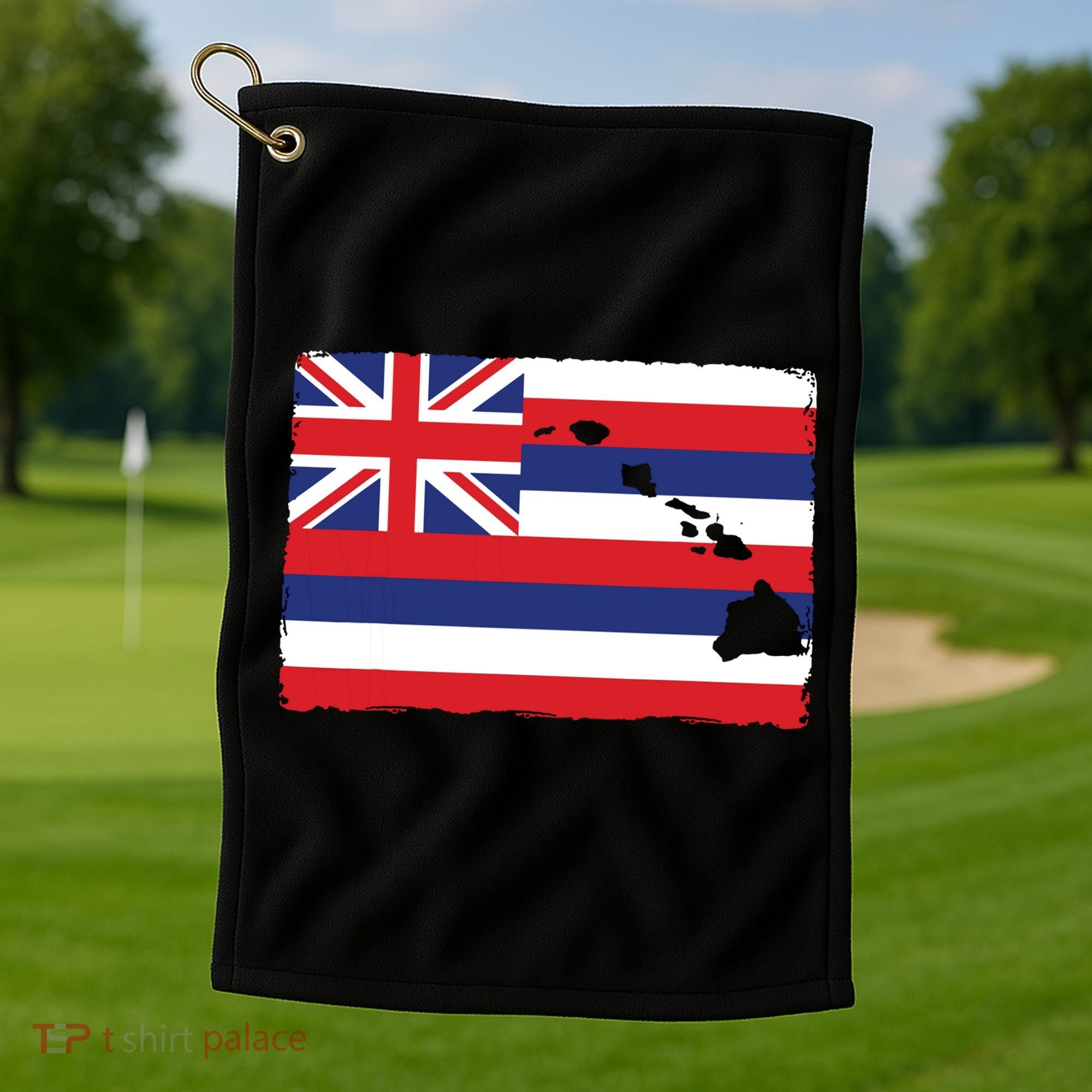 Hawaii The Aloha State Flag By Hawaii Nei All Day Golf Towel