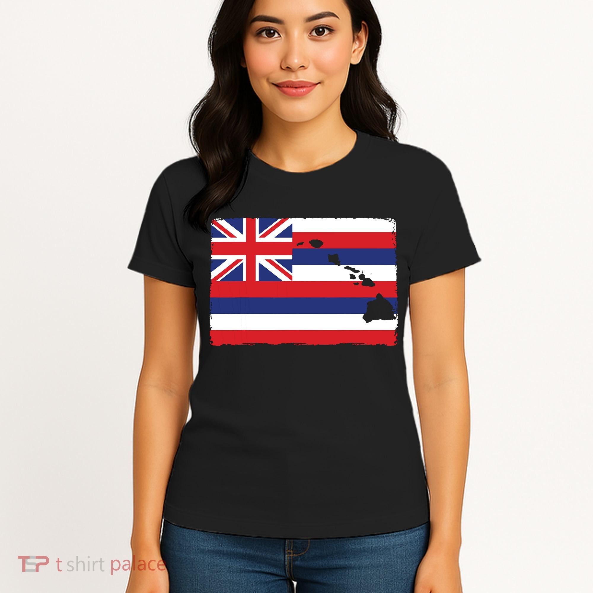 Hawaii The Aloha State Flag By Hawaii Nei All Day Women's T-Shirt