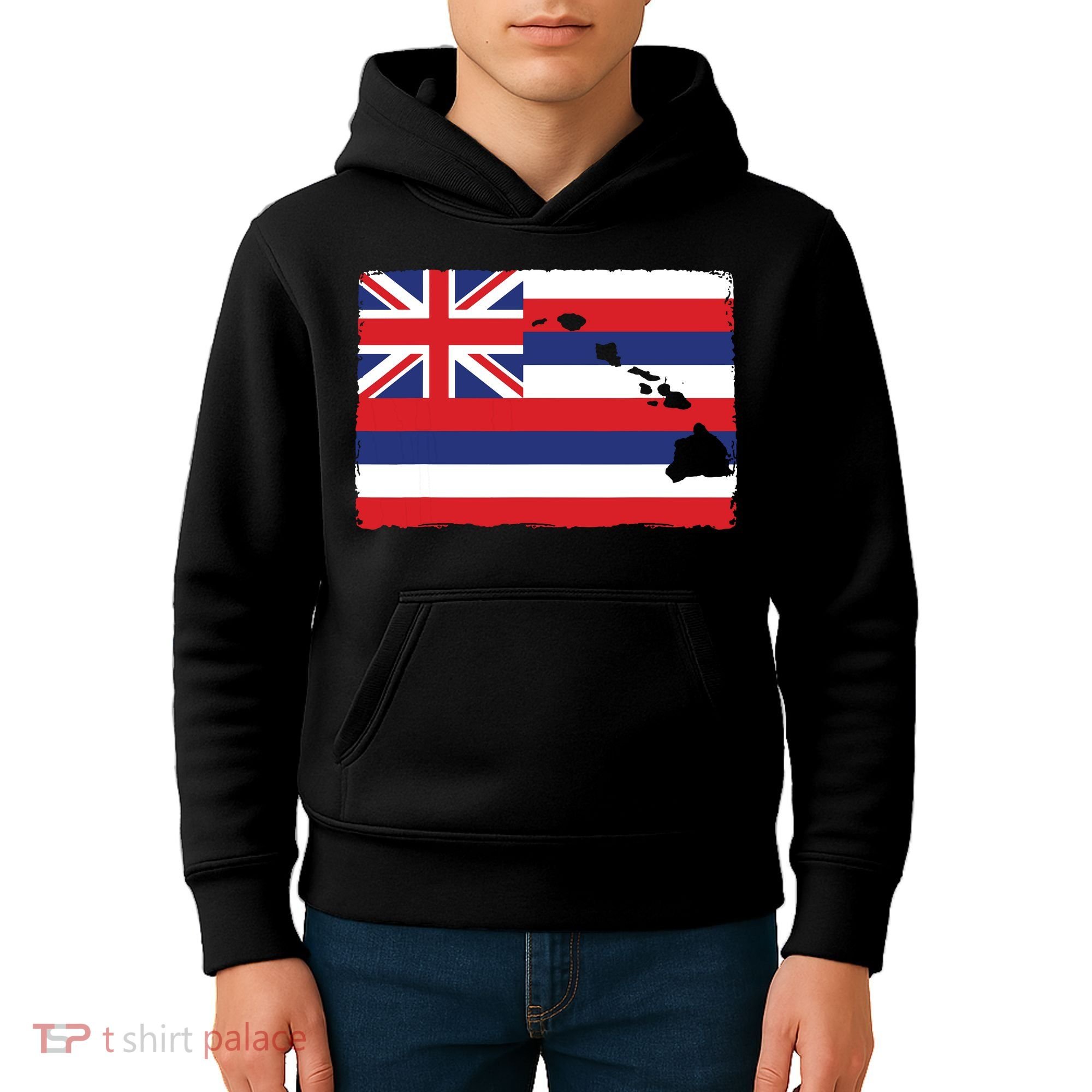 Hawaii The Aloha State Flag By Hawaii Nei All Day Kids Hoodie