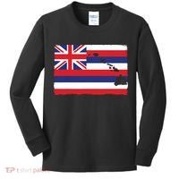 Hawaii The Aloha State Flag By Hawaii Nei All Day Kids Long Sleeve Shirt thumb 0