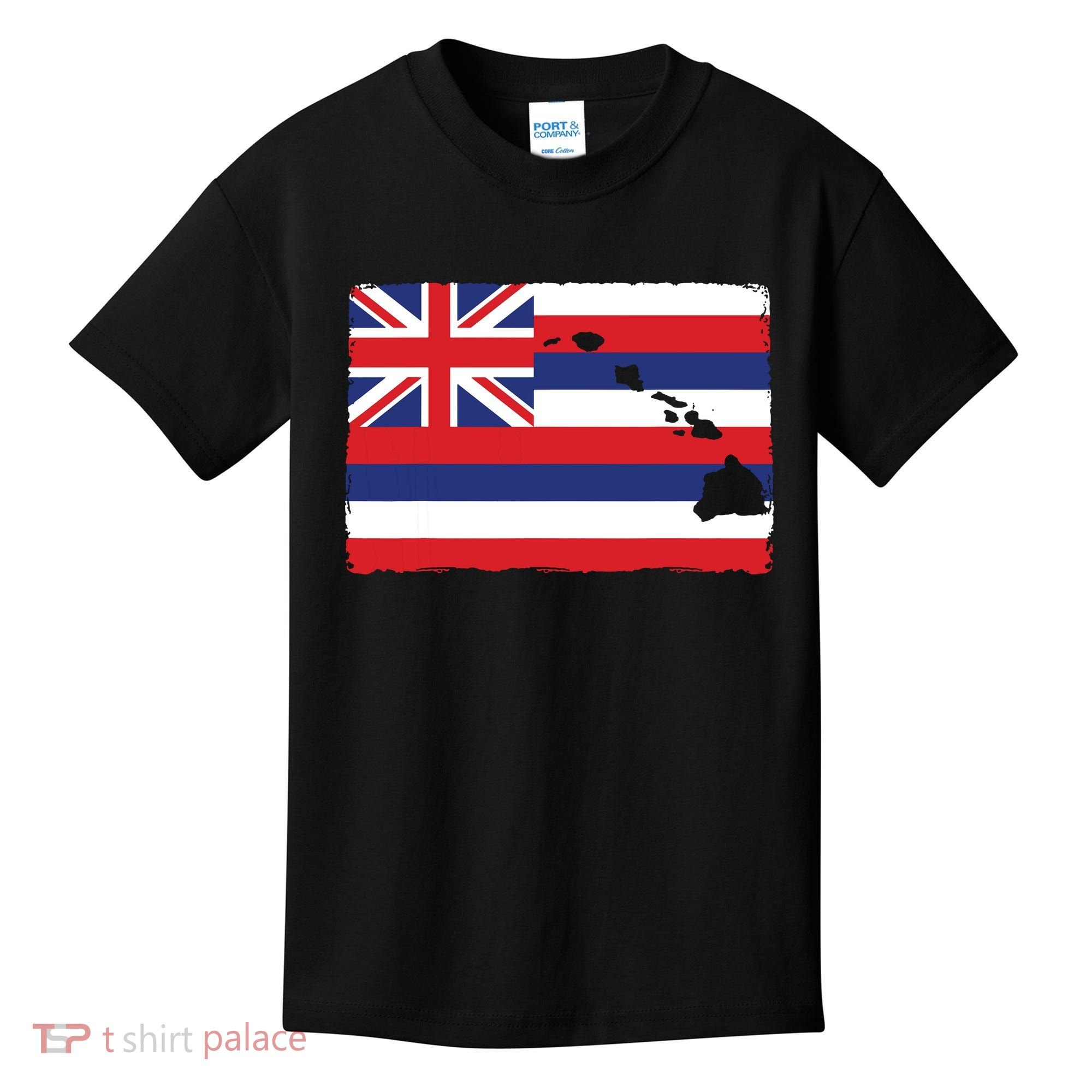 Hawaii The Aloha State Flag By Hawaii Nei All Day Kids T-Shirt