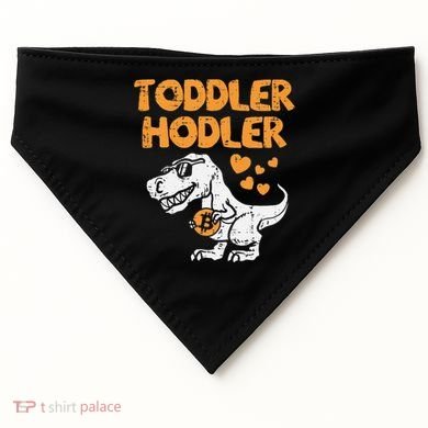 Hodler Trex Bitcoin BTC Crypto Cryptocurrency USA-Made Doggie Bandana