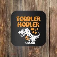 Hodler Trex Bitcoin BTC Crypto Cryptocurrency Coaster thumb 0