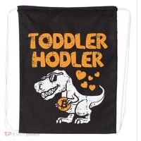 Hodler Trex Bitcoin BTC Crypto Cryptocurrency Drawstring Bag thumb 0