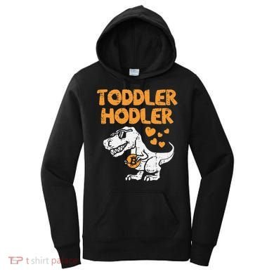 Hodler Trex Bitcoin BTC Crypto Cryptocurrency Women's Hoodie