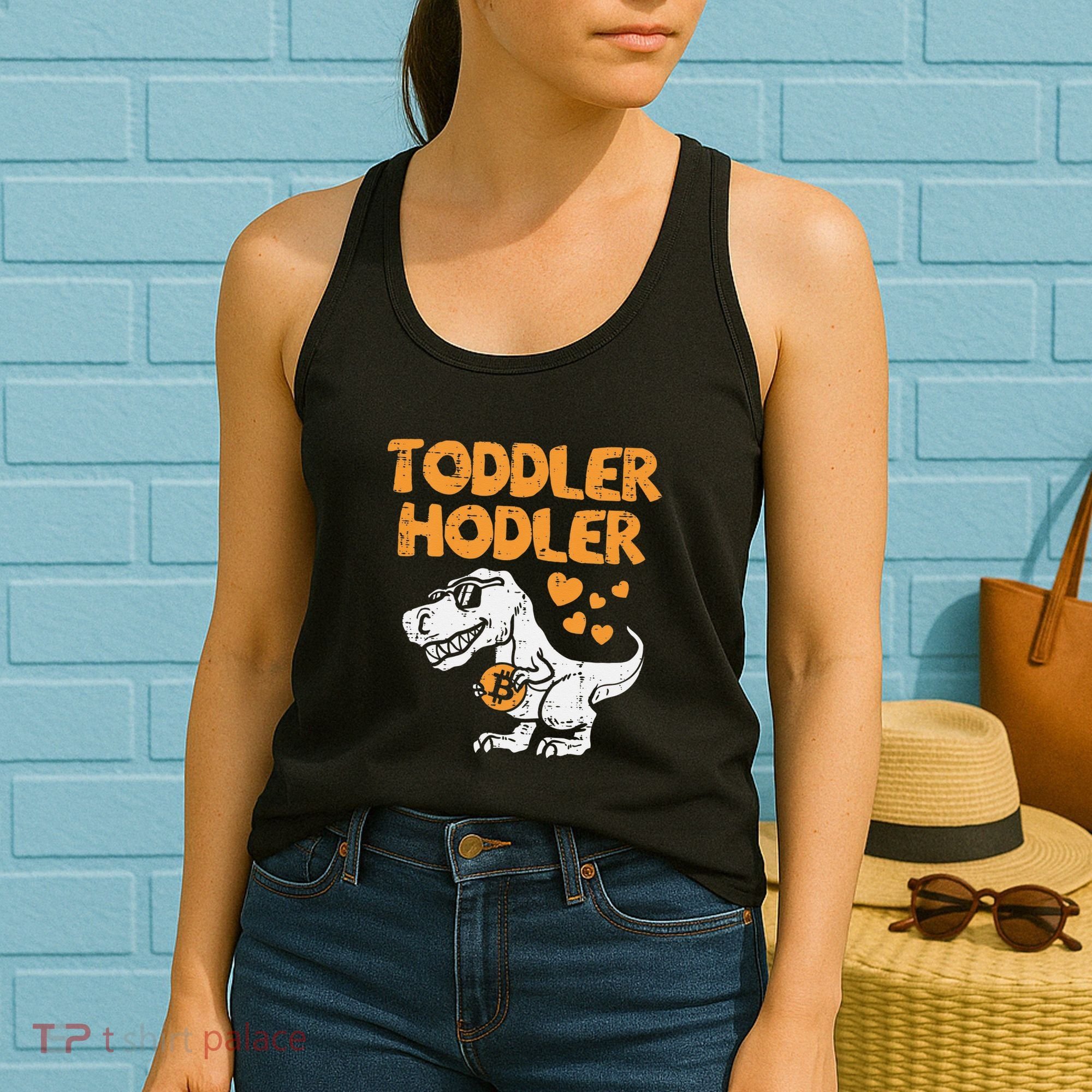 Hodler Trex Bitcoin BTC Crypto Cryptocurrency Women's Tank Top