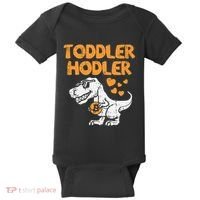 Hodler Trex Bitcoin BTC Crypto Cryptocurrency Baby Bodysuit thumb 0