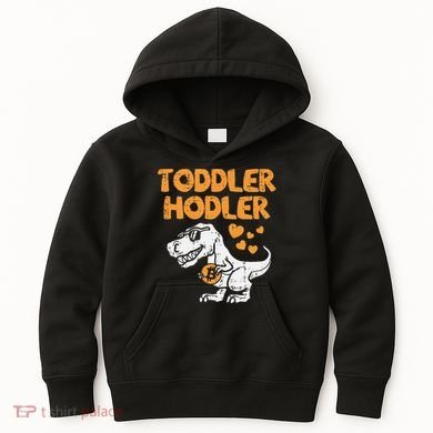 Hodler Trex Bitcoin BTC Crypto Cryptocurrency Kids Hoodie