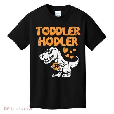 Hodler Trex Bitcoin BTC Crypto Cryptocurrency Kids T-Shirt