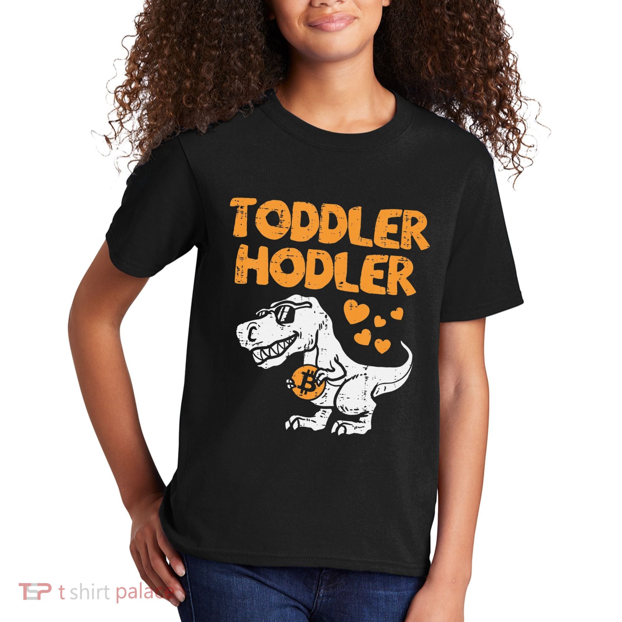 Hodler Trex Bitcoin BTC Crypto Cryptocurrency Kids T-Shirt