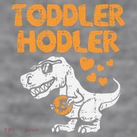 Hodler Trex Bitcoin BTC Crypto Cryptocurrency Women's Racerback Cropped Tank thumb 2