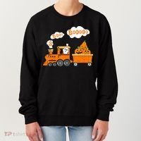 Halloween Train Boo Ghost Pumpkin Toddler Boys Women's Sweatshirt thumb 0