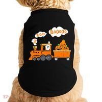 Halloween Train Boo Ghost Pumpkin Toddler Boys Doggie Tank thumb 0