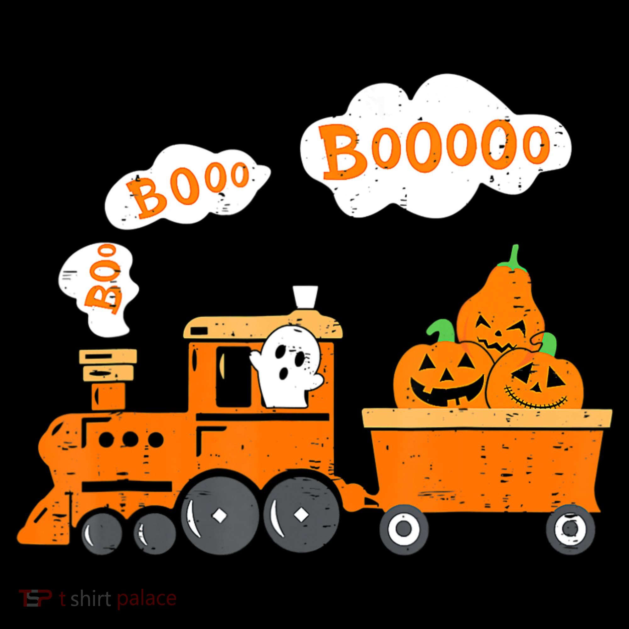 Halloween Train Boo Ghost Pumpkin Toddler Boys Ornament