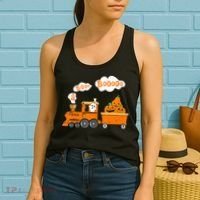 Halloween Train Boo Ghost Pumpkin Toddler Boys Women's Tank Top thumb 2