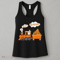 Halloween Train Boo Ghost Pumpkin Toddler Boys Women's Tank Top thumb 3