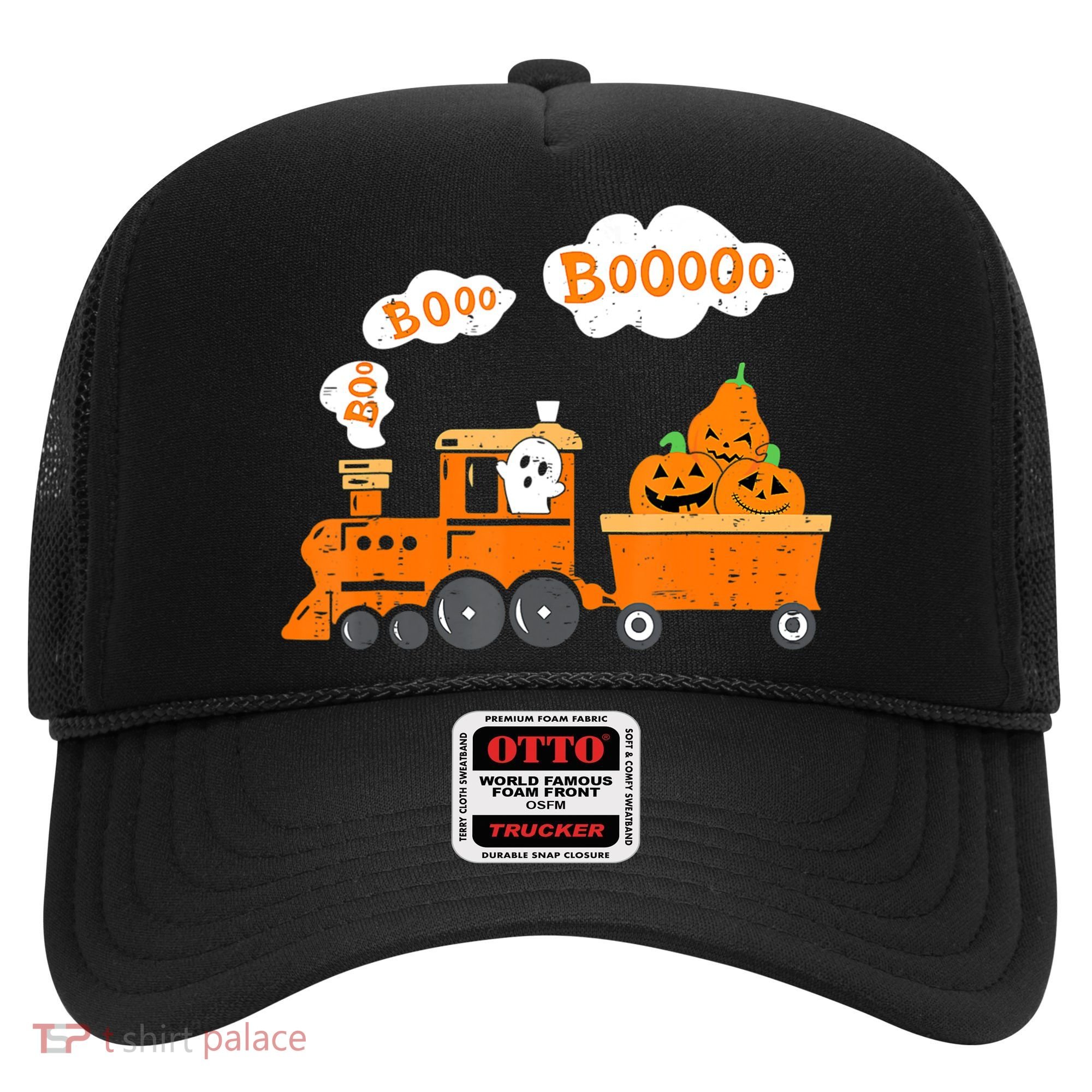 Halloween Train Boo Ghost Pumpkin Toddler Boys Hat