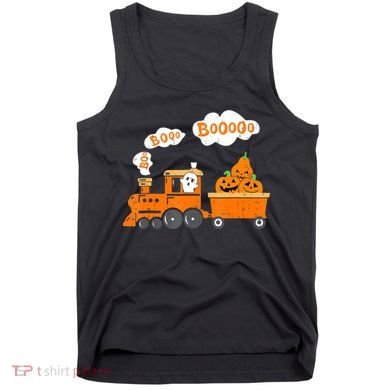 Halloween Train Boo Ghost Pumpkin Toddler Boys Tank Top