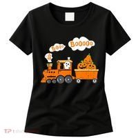 Halloween Train Boo Ghost Pumpkin Toddler Boys Women's T-Shirt thumb 0