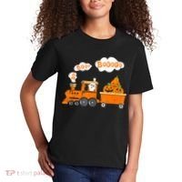 Halloween Train Boo Ghost Pumpkin Toddler Boys Kids T-Shirt thumb 2
