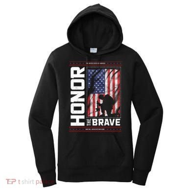 Honor The Brave Who Will Never Return Home Usa Memorial Day Patriotic Women's Hoodie