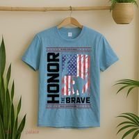 Honor The Brave Who Will Never Return Home Usa Memorial Day Patriotic T-Shirt thumb 2