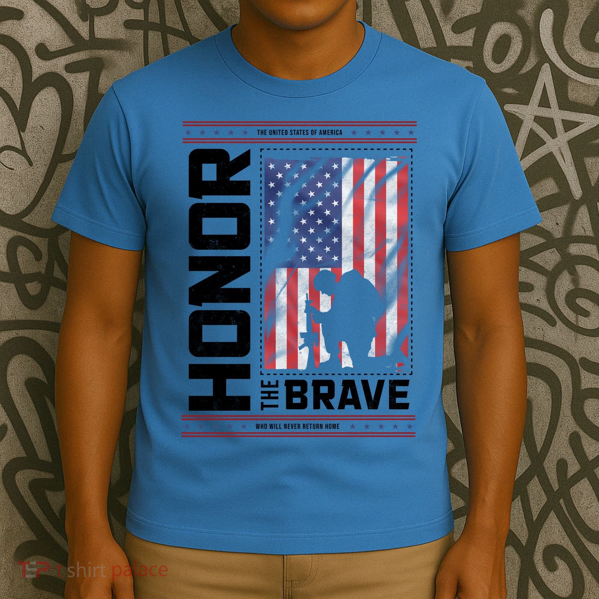 Honor The Brave Who Will Never Return Home Usa Memorial Day Patriotic T-Shirt