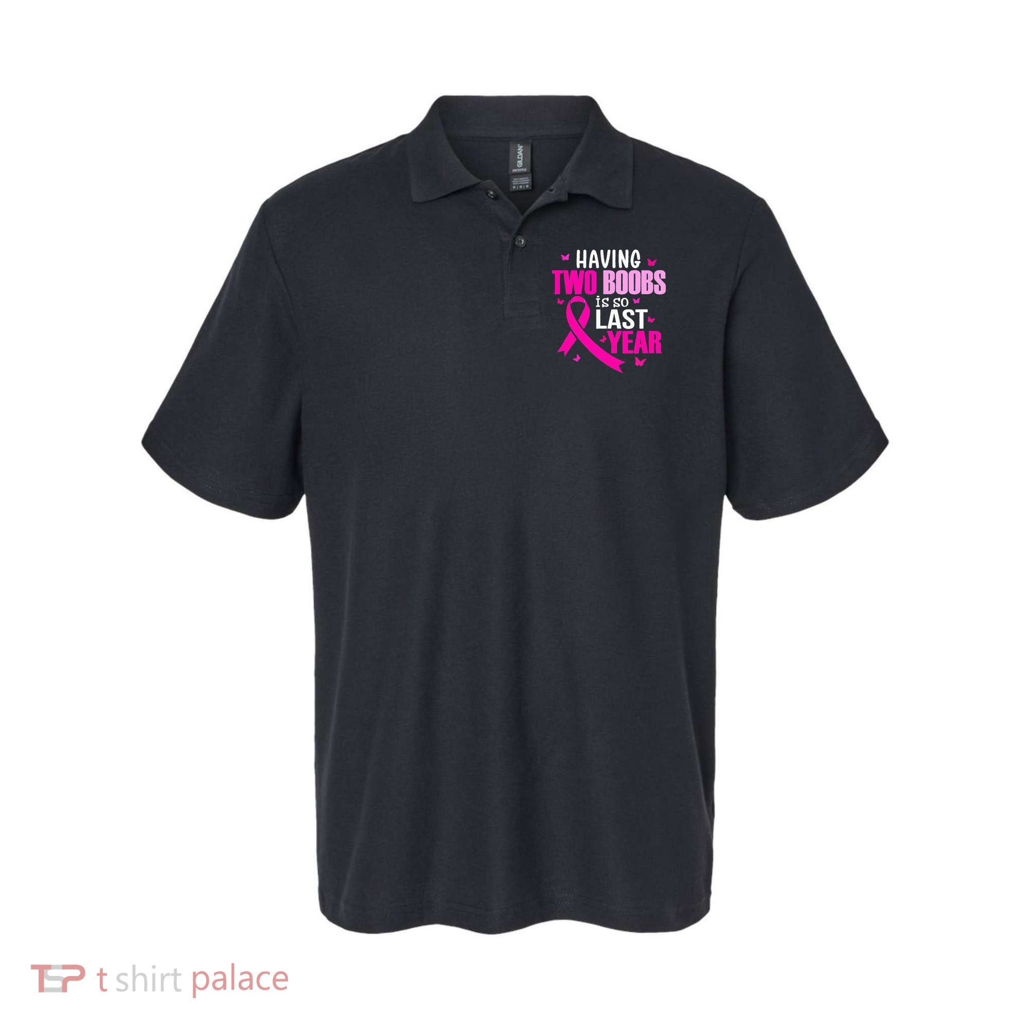 Having Two Boobs Is So Last Year Breast Cancer Awareness Polo
