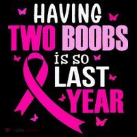 Having Two Boobs Is So Last Year Breast Cancer Awareness Ornament thumb 1